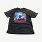 Vintage Ozzy Osbourne Scream 2011 Tour tee with American flag winged angel graphic on faded black.