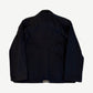 Chrome Hearts black western jacket back with sculpted heart-shaped yoke seaming and silver hem tab