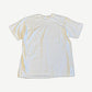 Vintage I Don't Dial 911 white cotton tee back view showing plain unprinted reverse side