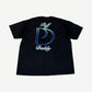 Vintage Puff Daddy No Way Out tour tee back with blue chrome PD monogram and Puff Daddy script