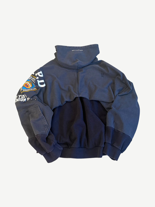 Project G/R Reconstructed Navy Folded Zipup