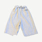 Protocol Index melange shorts back, heather grey fleece with single rear patch pocket and protocol index tag.