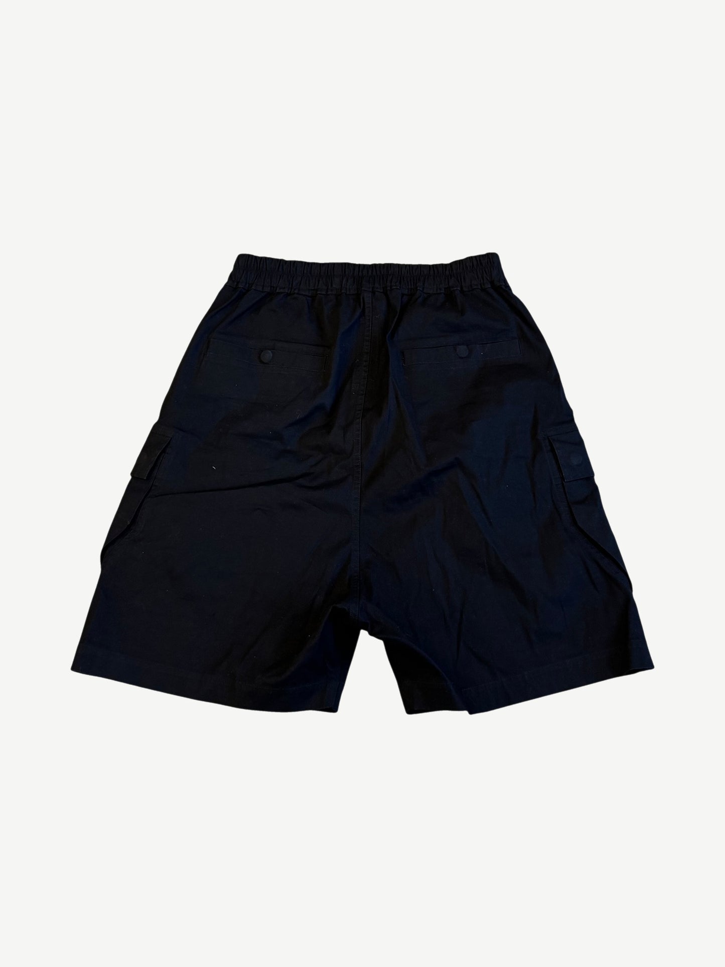 Rick Owens Black Bela Cargo Shorts