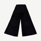 Back of Rick Owens Bela cargo pants in ecru canvas with utility back pockets and reinforced seam stitching.