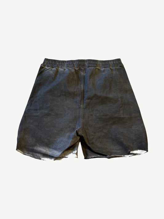 Rick Owens Dark Dust Long Denim Boxer Shorts