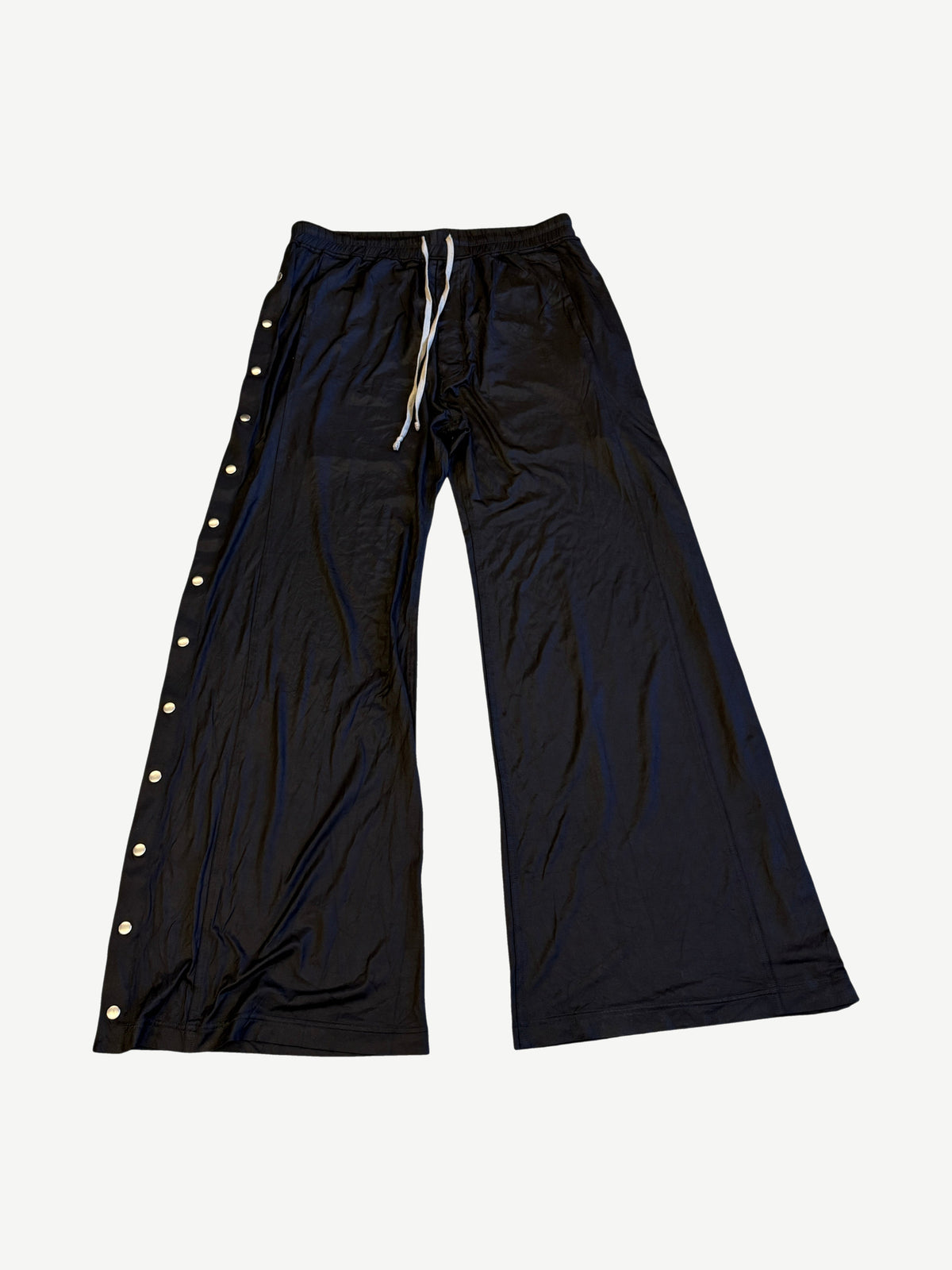 Rick Owens DRKSHDW Black Nylon Pusher Sweatpants