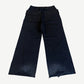 Rick Owens DRKSHDW Black Wide Leg Canvas Creatch Cargo Pants