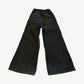 Rick Owens DRKSHDW forest black Bela cargo pants alternate angle showing oversized cargo flaps and raw hems