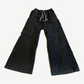Rick Owens DRKSHDW Jumbo Bela cargo pants in forest black with wide leg, drawstring waist and side cargo pockets