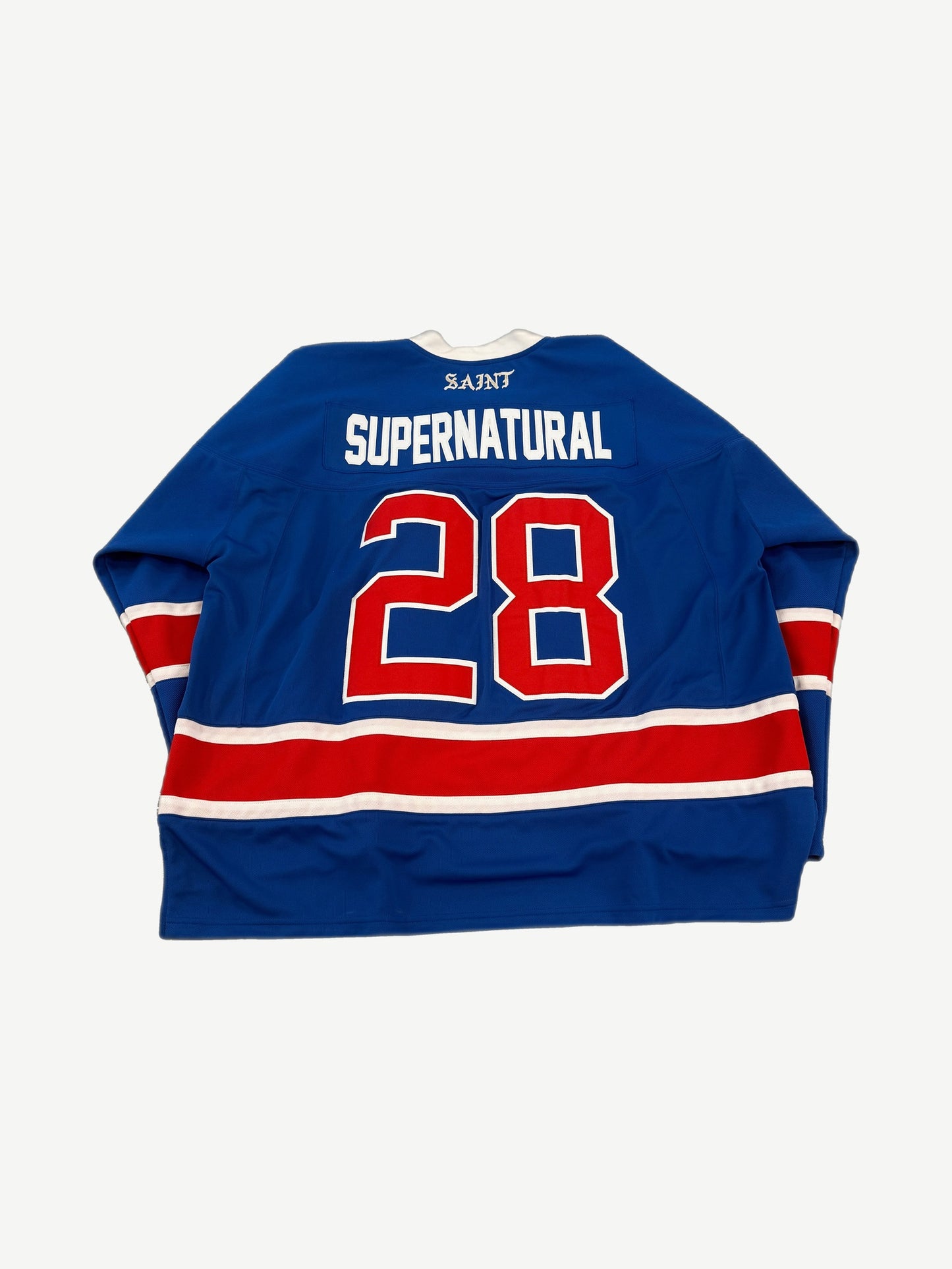 Saint Michael Blue Red Supernatural Hockey Jersey