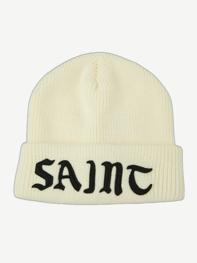 Saint Michael Cream Logo Beanie