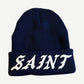 Saint Michael Navy Logo-Applique Beanie