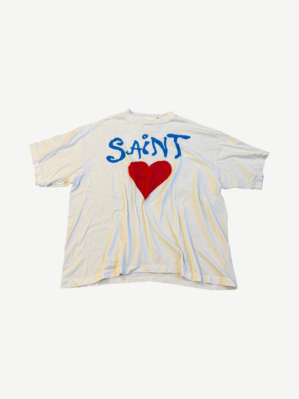 Saint Michael White Deep Churning Fear Tee