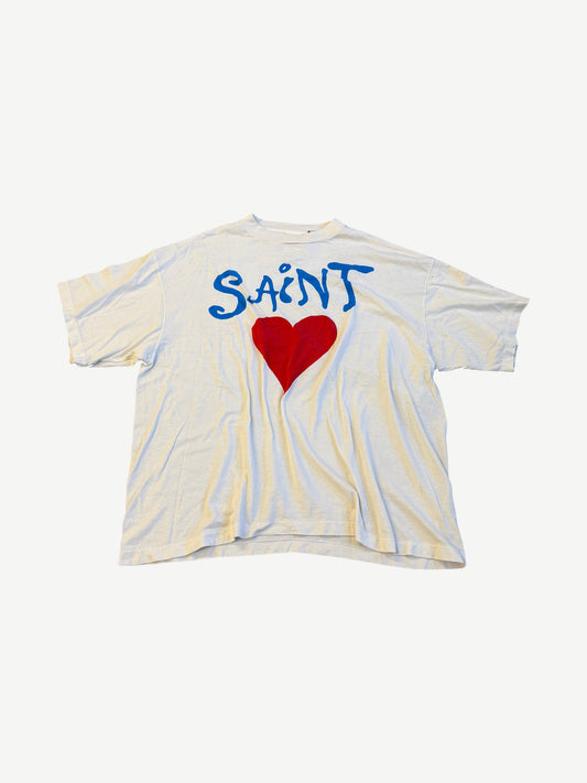 Saint Michael White Deep Churning Fear Tee