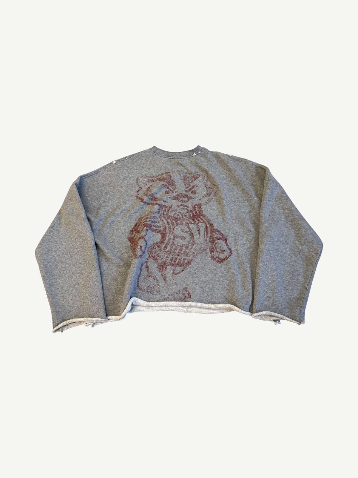 Saint Vanity Gray Badgers Crewneck