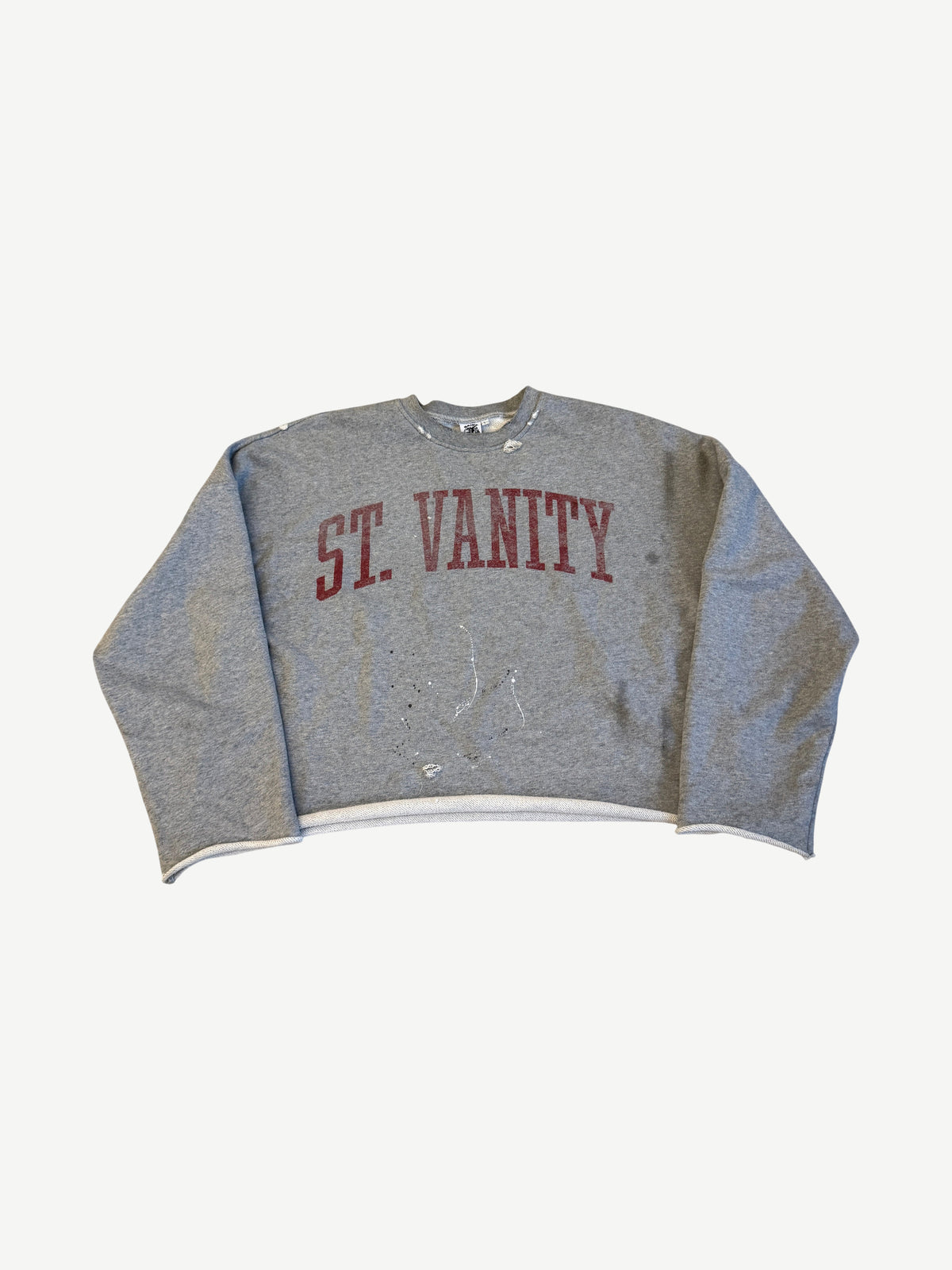 Saint Vanity Gray Badgers Crewneck