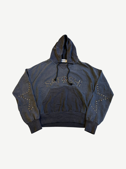 Satoshi Nakamoto Black Star Studded Afterhood Hoodie