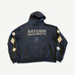 Satoshi Nakamoto Black Studded Logo Hoodie