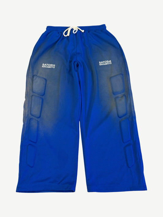 Satoshi Nakamoto Blue Moto Sweatpants