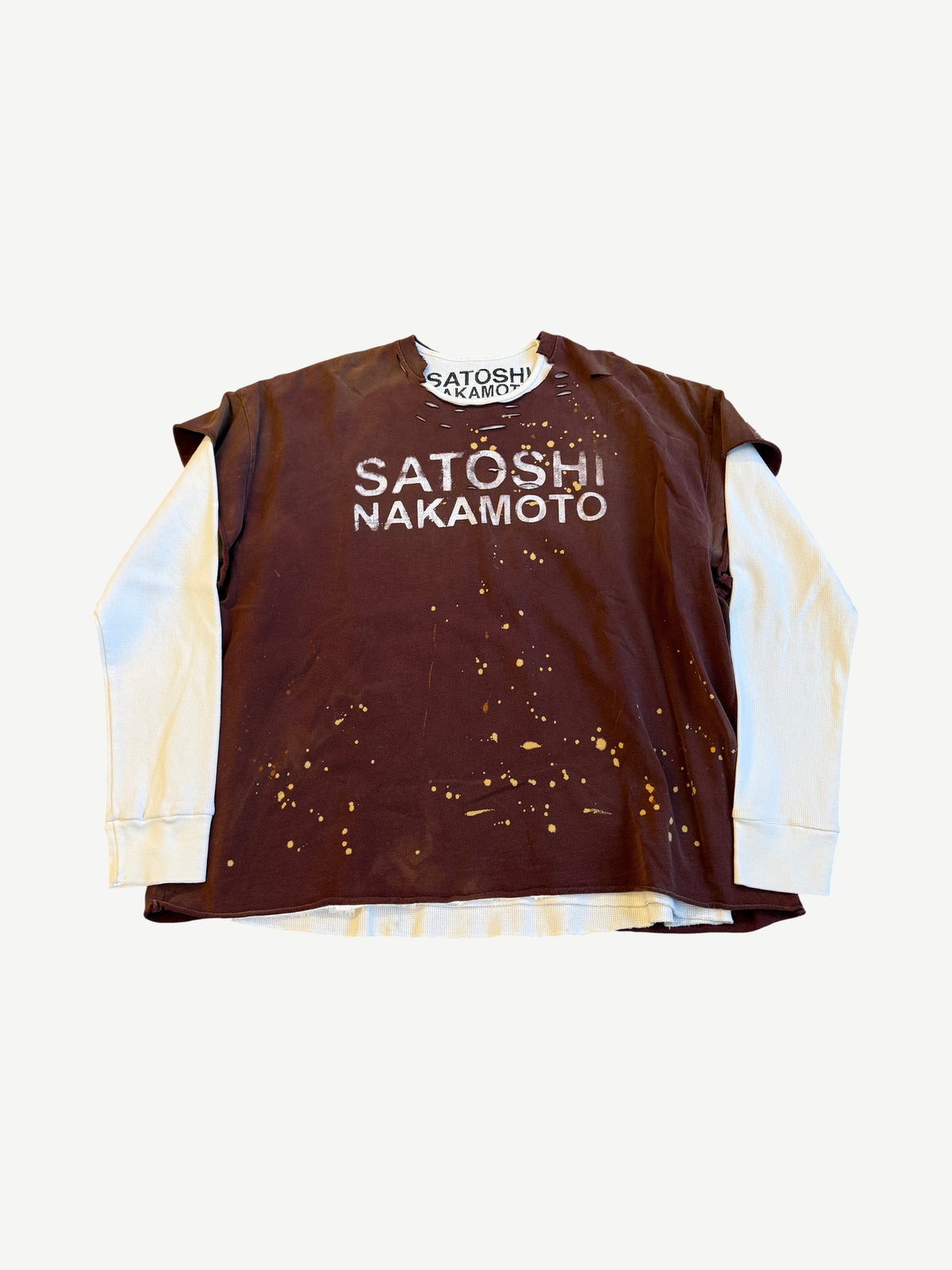 Satoshi Nakamoto Brown Luke Thermal Longsleeve