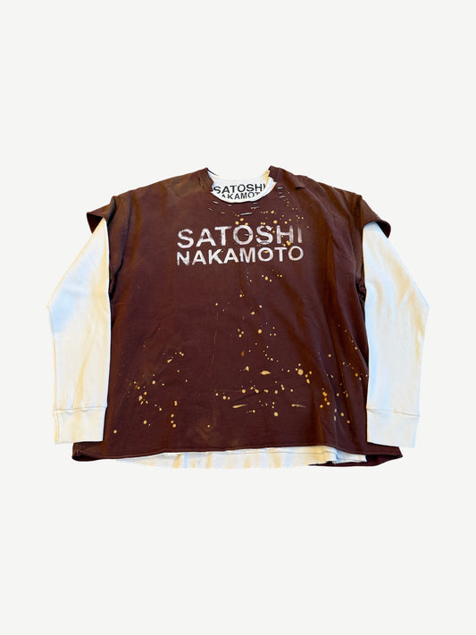 Satoshi Nakamoto Brown Luke Thermal Longsleeve