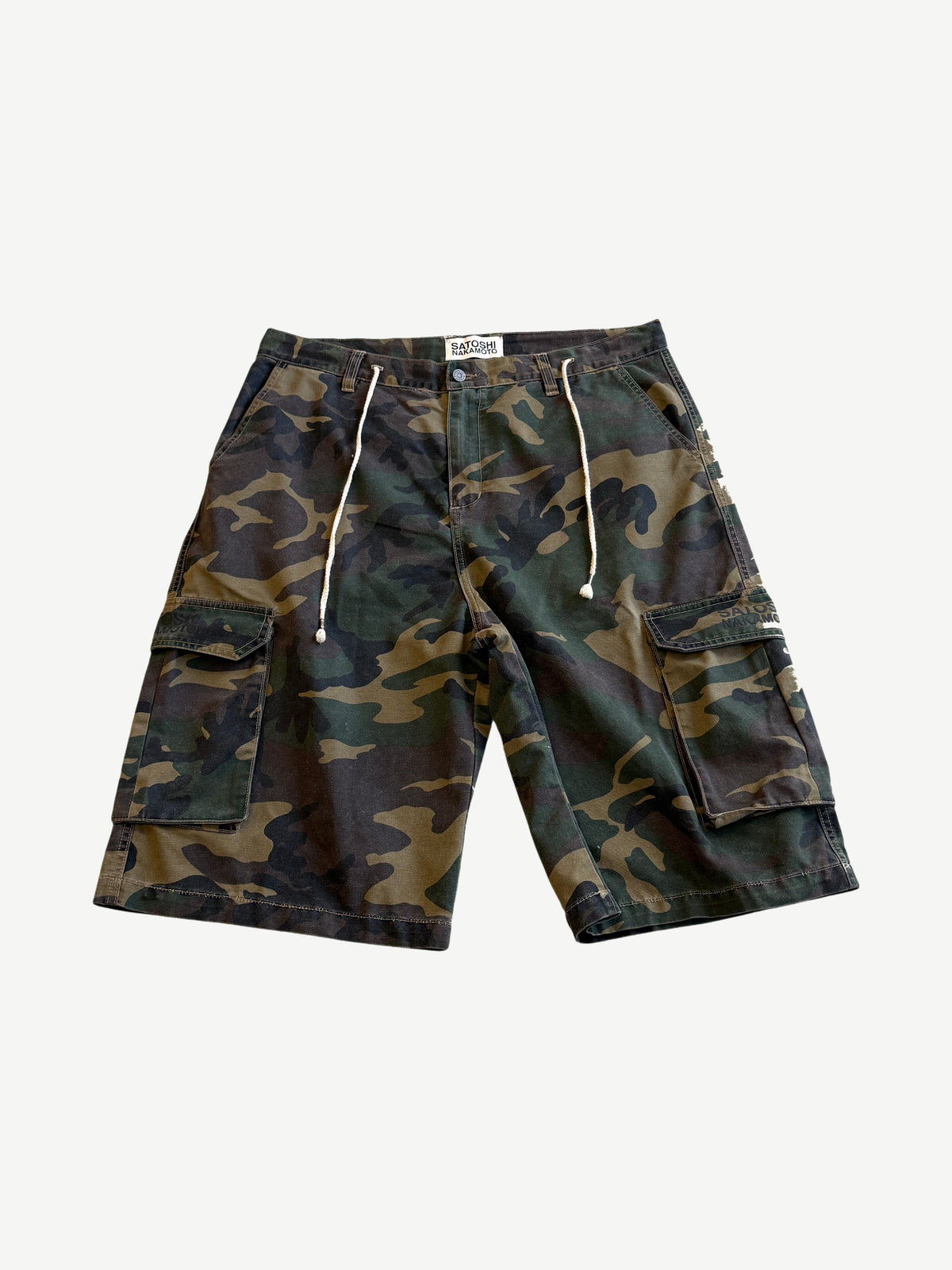 Satoshi Nakamoto Camo Board Shorts