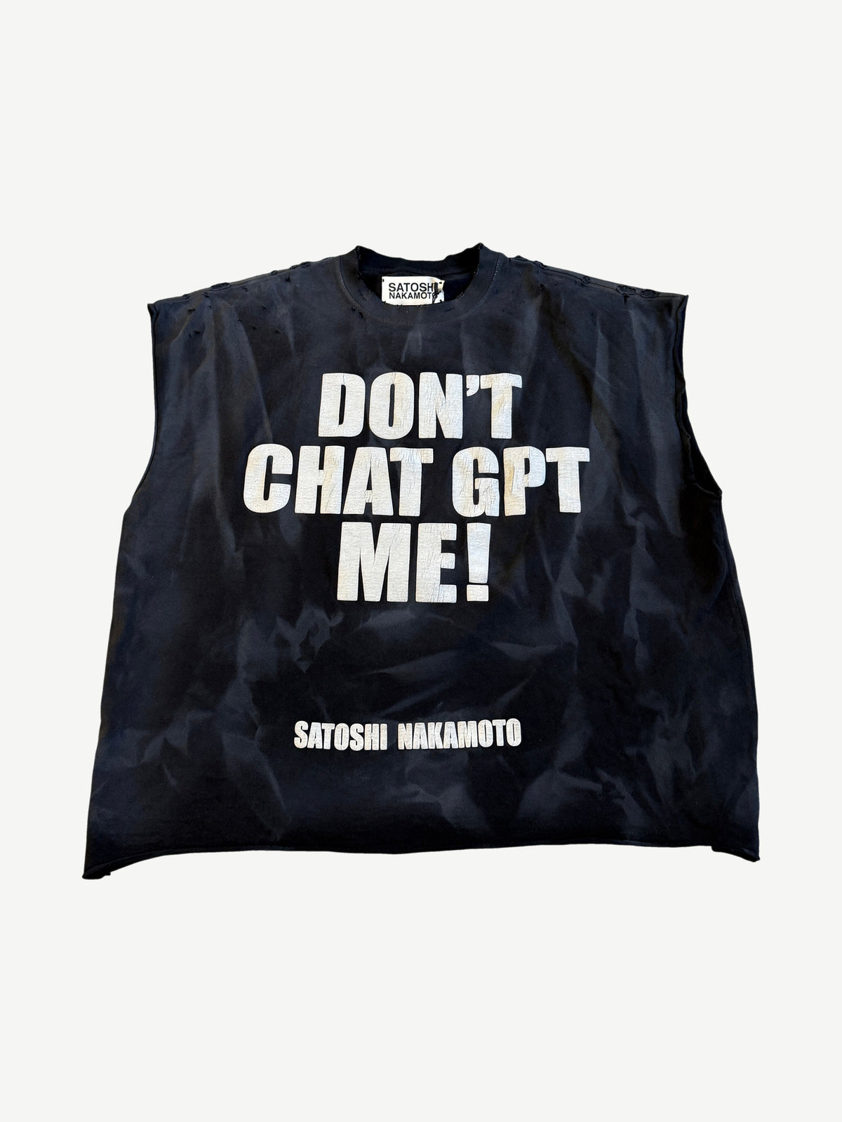 Satoshi Nakamoto ChatGPTee Cutoff Tee