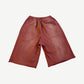 Satoshi Nakamoto Faded Red Drifter Embellished Shorts