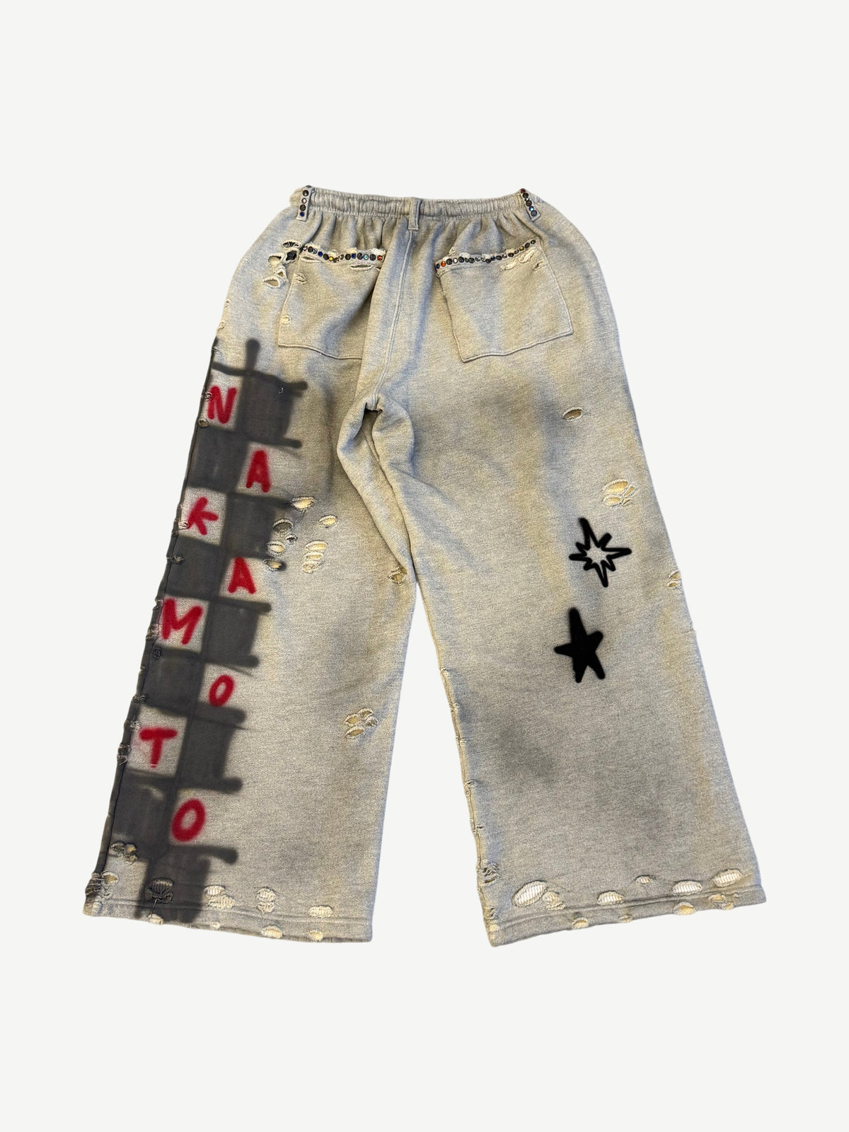 Satoshi Nakamoto Gray Get What I Want Sweatpants