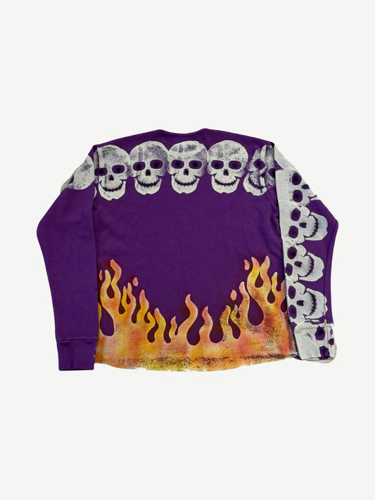 Satoshi Nakamoto Purple Lost Boys Thermal Longsleeve