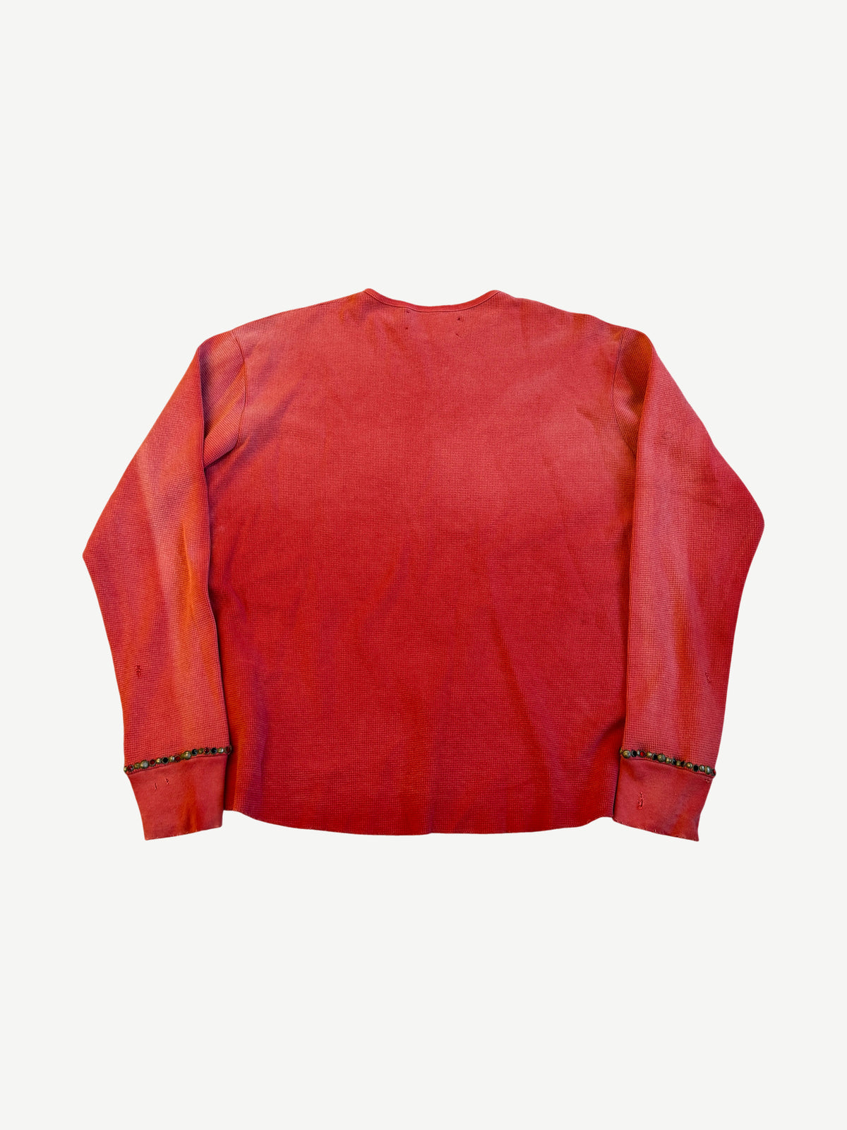 Satoshi Nakamoto Red Logo Thermal Studded Longsleeve