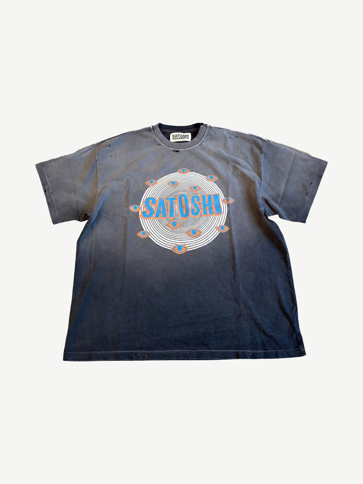 Satoshi Nakamoto Washed Black Eye Tee