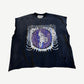 Satoshi Nakamoto Washed Black Globe of Death Cutoff Tee