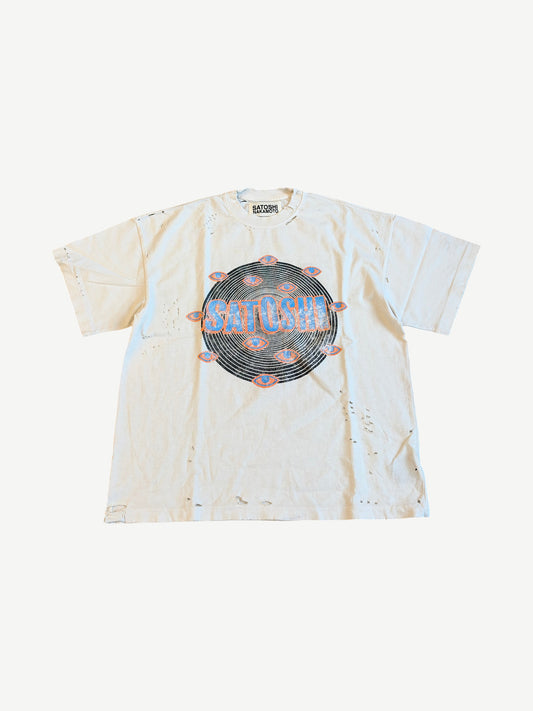 Satoshi Nakamoto White Eye Tee
