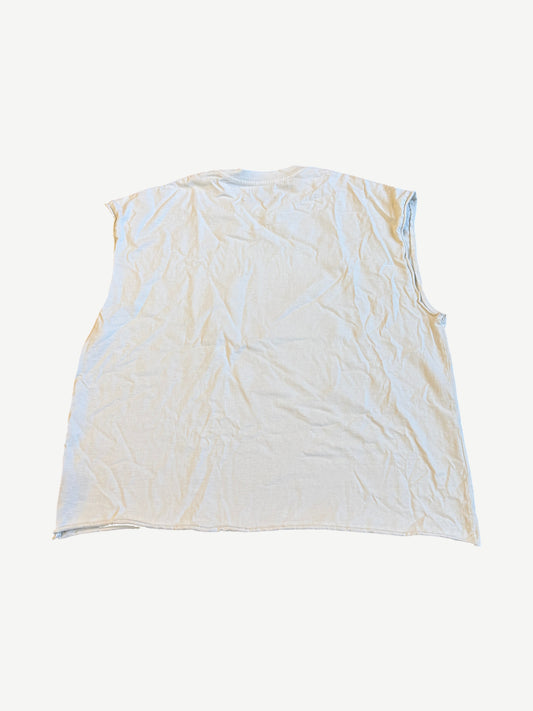Satoshi Nakamoto White Info Services Popsicle Cutoff Tee