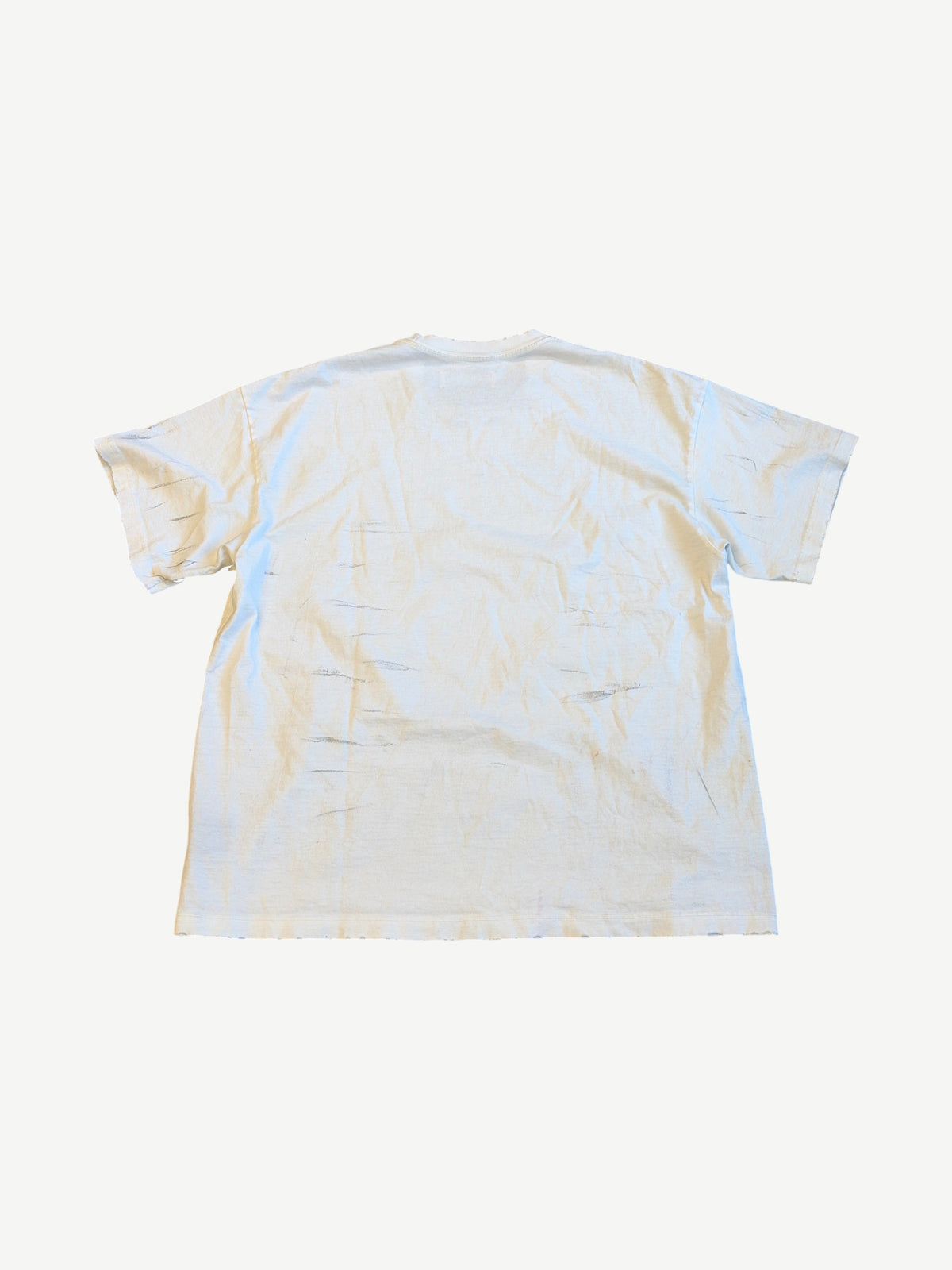 Satoshi Nakamoto White Luke Distressed Logo Tee