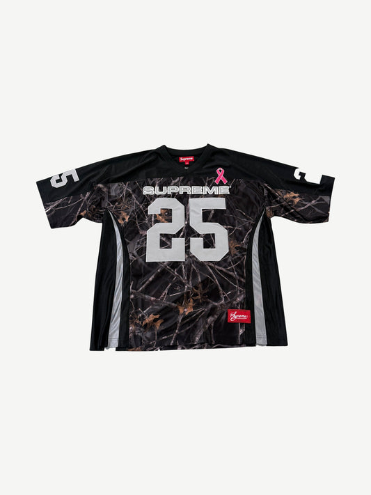 Supreme Black Breast Cancer Awareness Football Jersey
