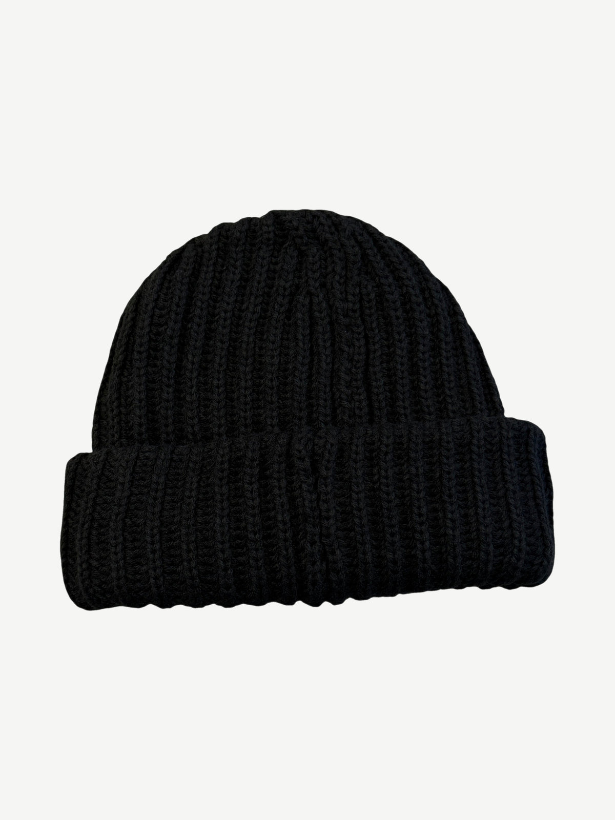Supreme Black Classic Logo Chunky Ribbed Beanie