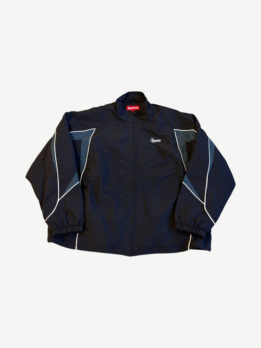 Supreme Black Contrast Piping Track Jacket