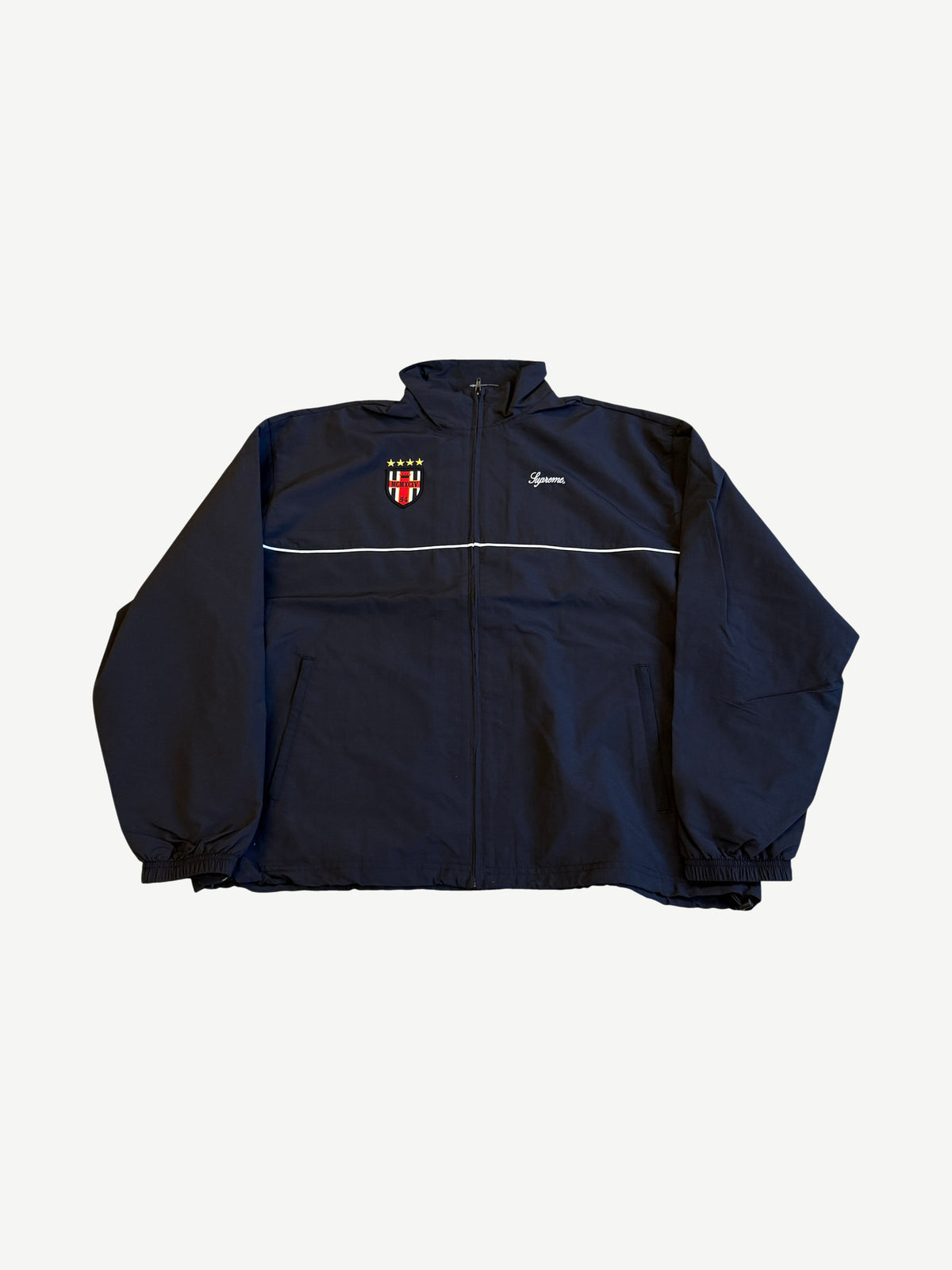 Supreme Black Cross Track Jacket