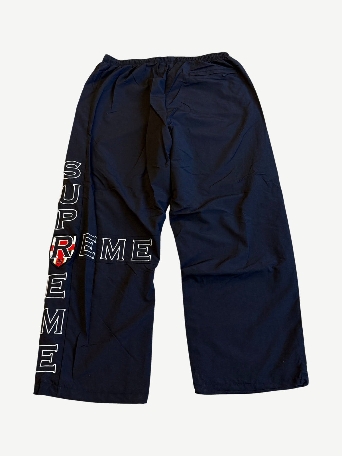 Supreme Black Cross Track Pants