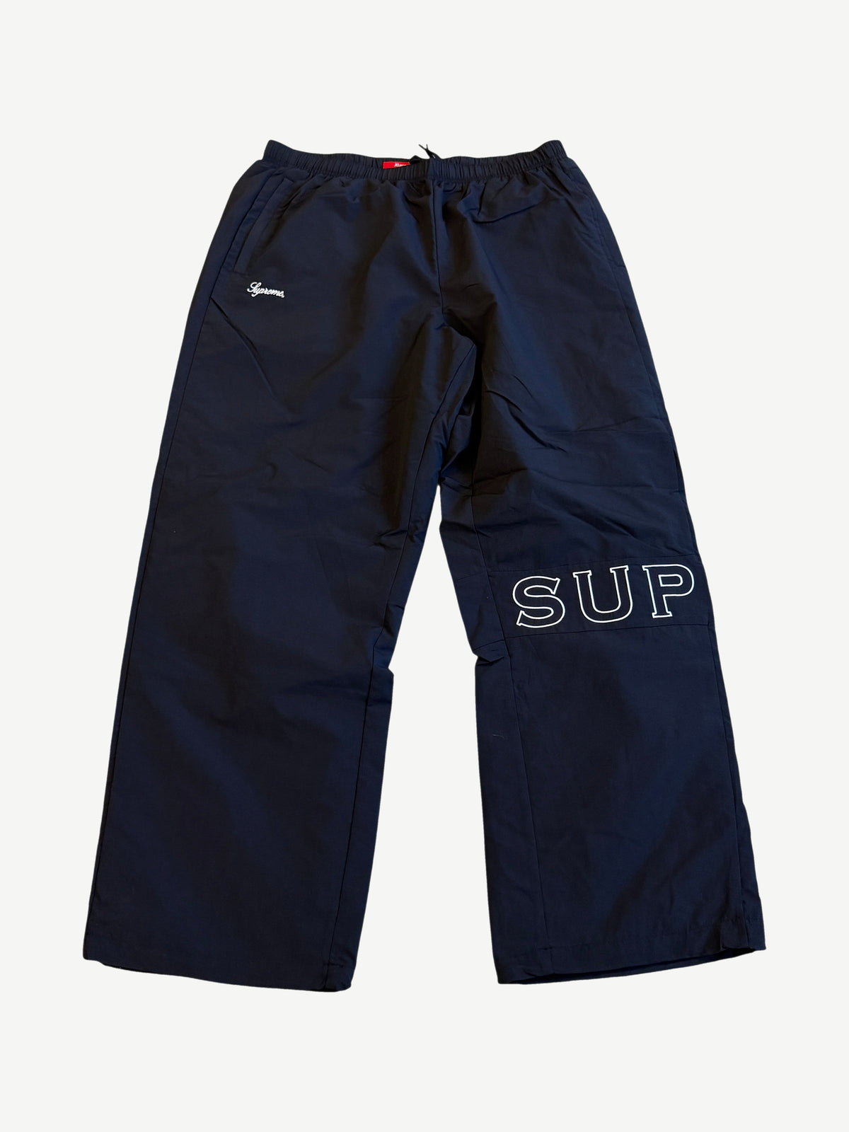 Supreme Black Cross Track Pants