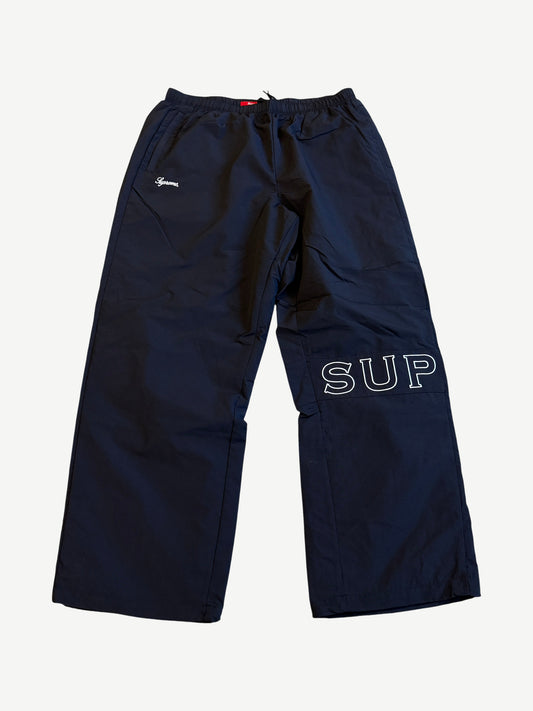 Supreme Black Cross Track Pants