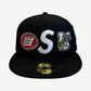 Supreme Black Mascots S Logo New Era 59Fifty Fitted Cap