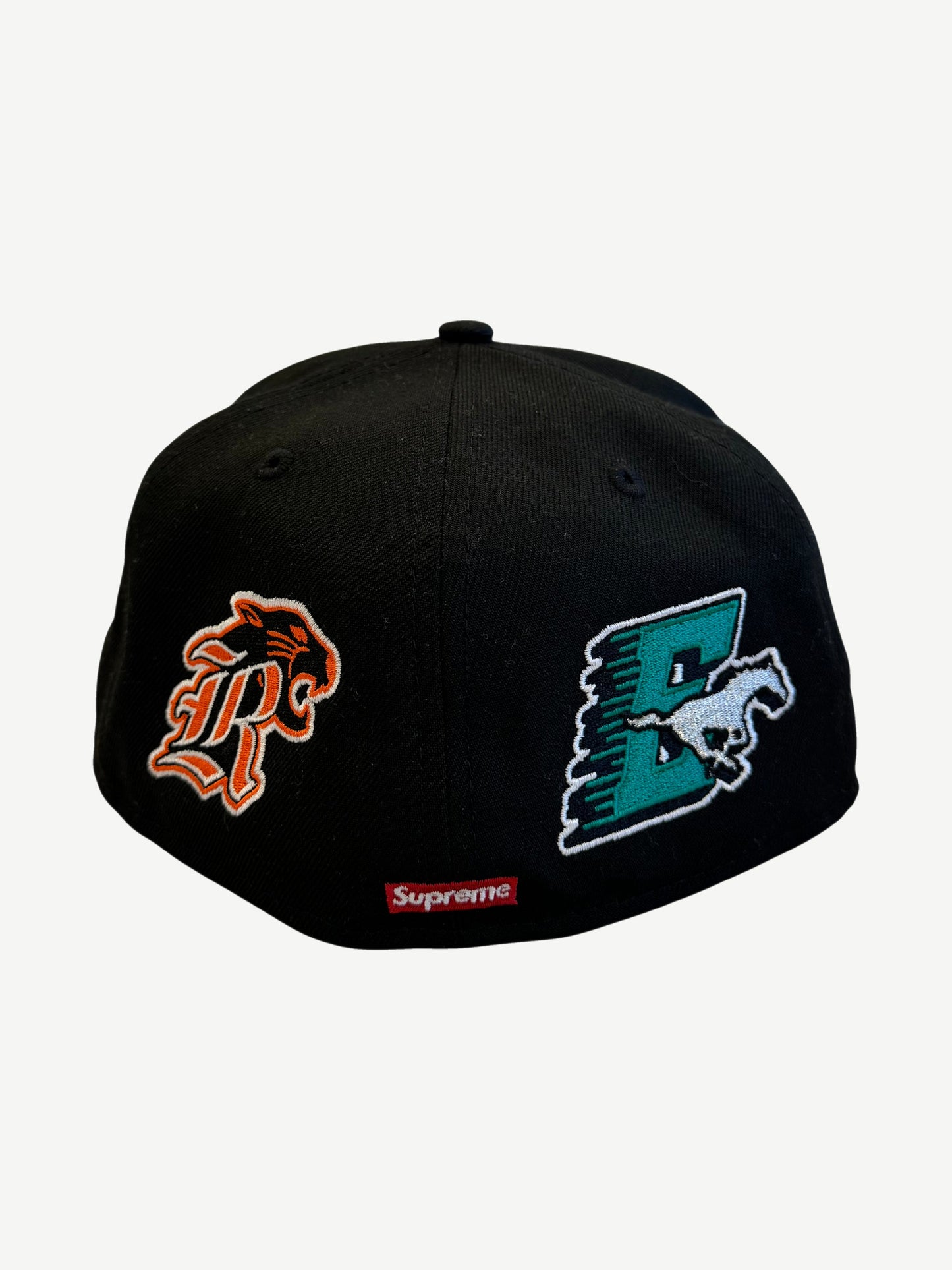 Supreme Black Mascots S Logo New Era 59Fifty Fitted Cap