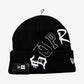 Supreme Black New Era Arc Beanie