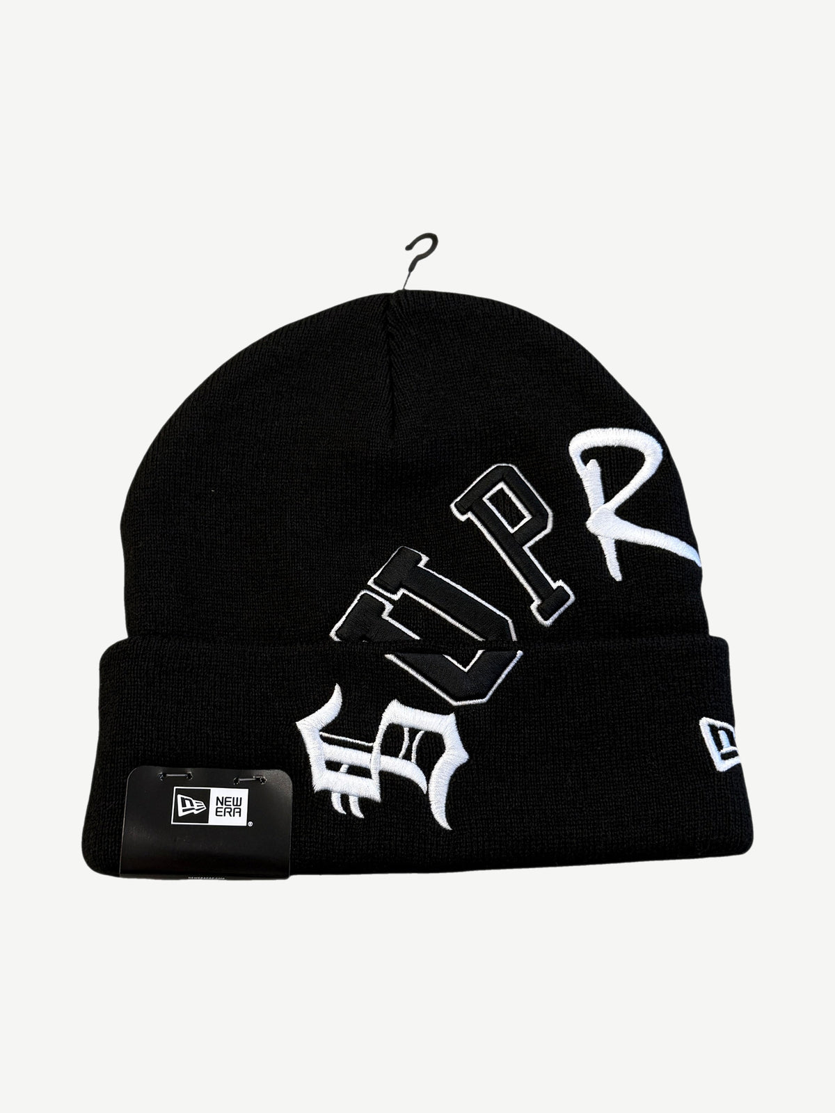 Supreme Black New Era Arc Beanie
