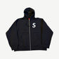 Supreme Black S Logo Zipup