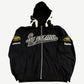 Supreme Black Vanson Leathers Spider Web Zipup