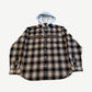 Supreme Brown Applique Hooded Flannel Shirt